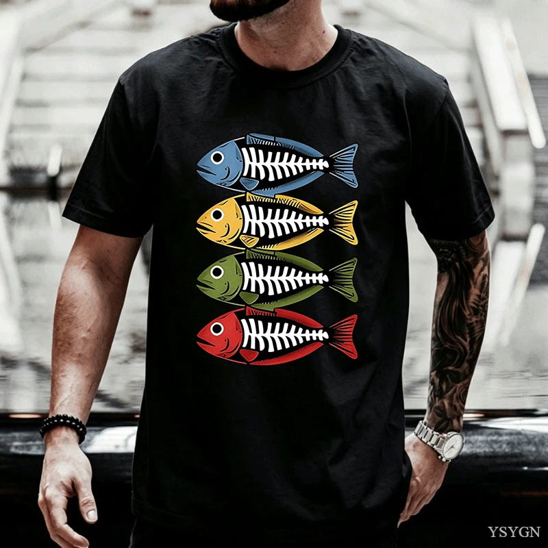 Mens Cotton Tee Retro Color Fi - огляд і ціна Street Fashion For Short Guys
