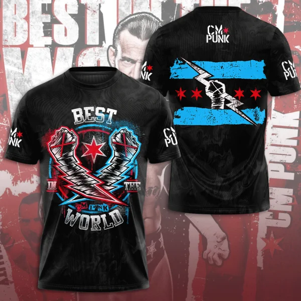 CM Punk 3D All Over Print T-Sh - огляд і ціна Street Fashion For Short Guys